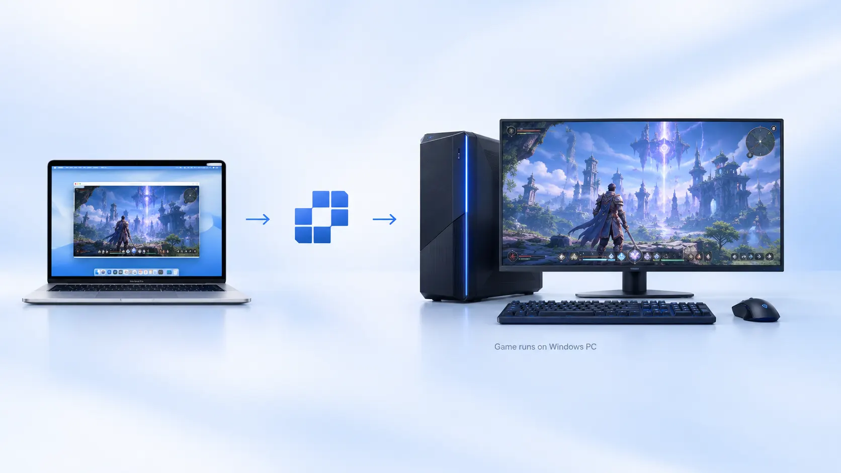 AskLink を使用して Windows ゲーム用 PC にリモート接続し、Mac で AION 2 をプレイする