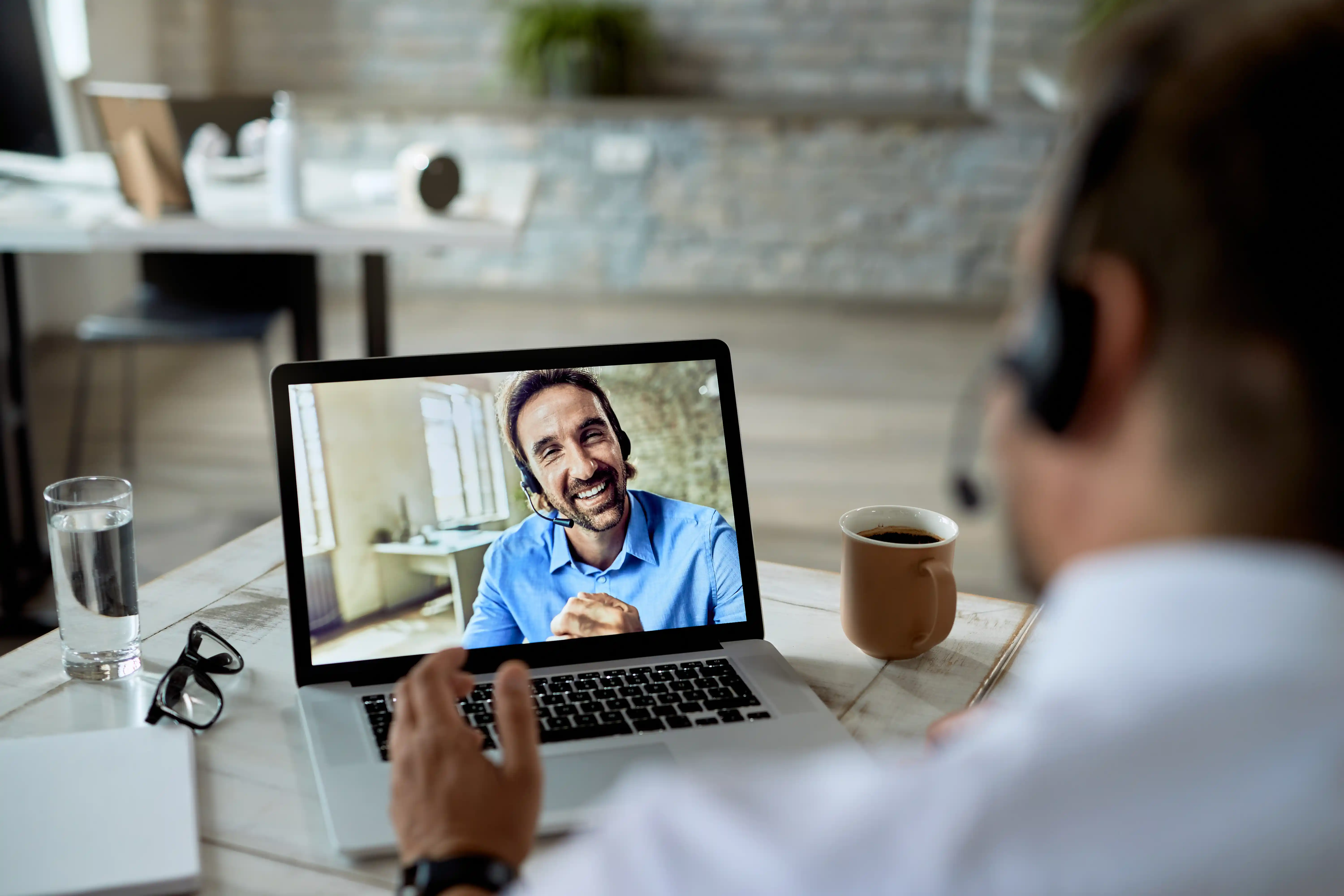 ance session between two users on a video call